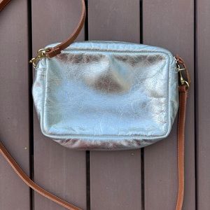 Clare V. Metallic Crossbody Bag